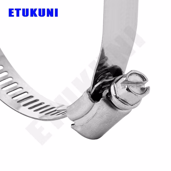 Hose Clamp Manufacturing Stainless Steel China Factory Galvanized Steel America Style
